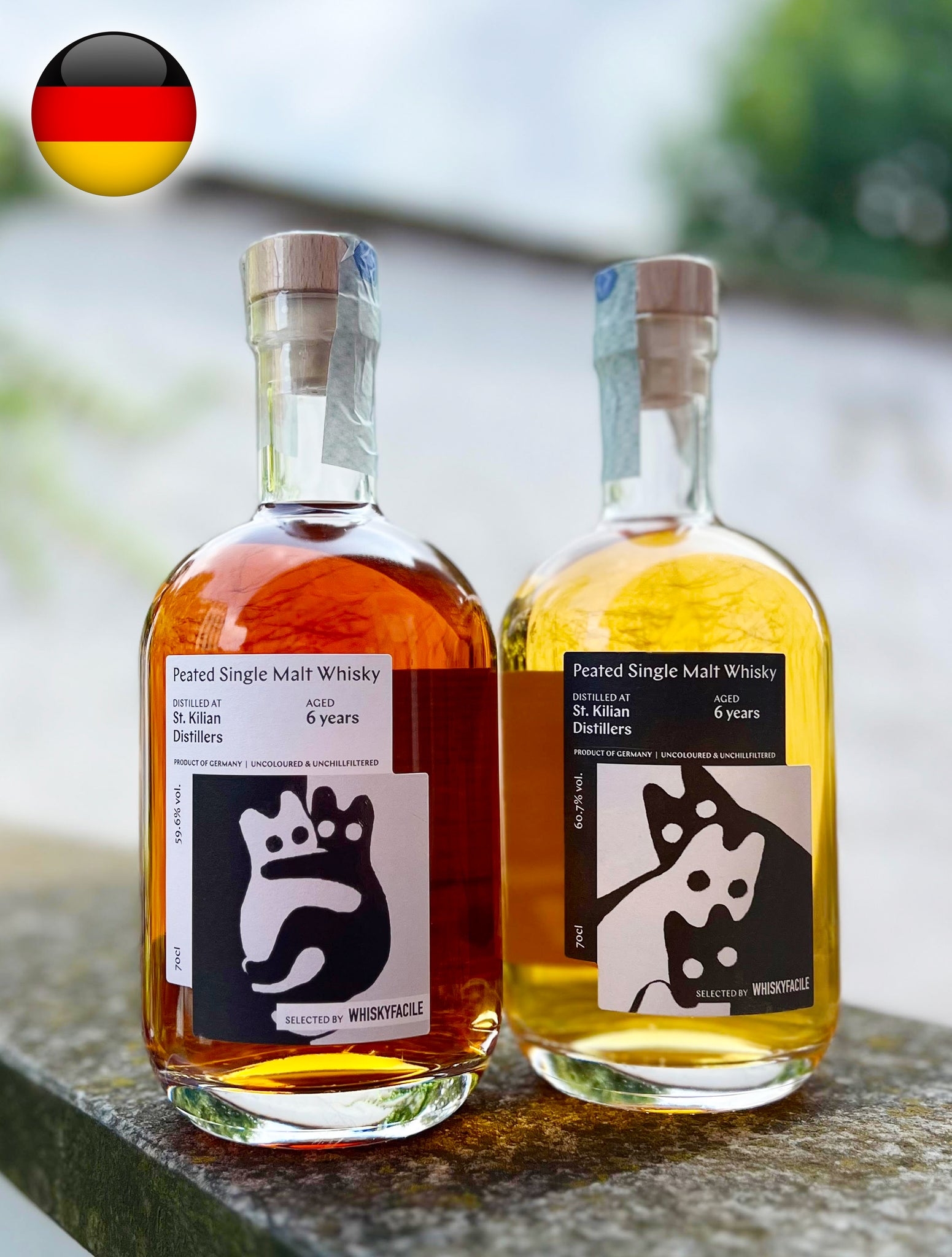 St. Kilian 6 yo - ex Sherry | 2018/2024 | 59,6%    +    St. Kilian 6 yo - ex Bourbon | 2018/2024 | 60,7%